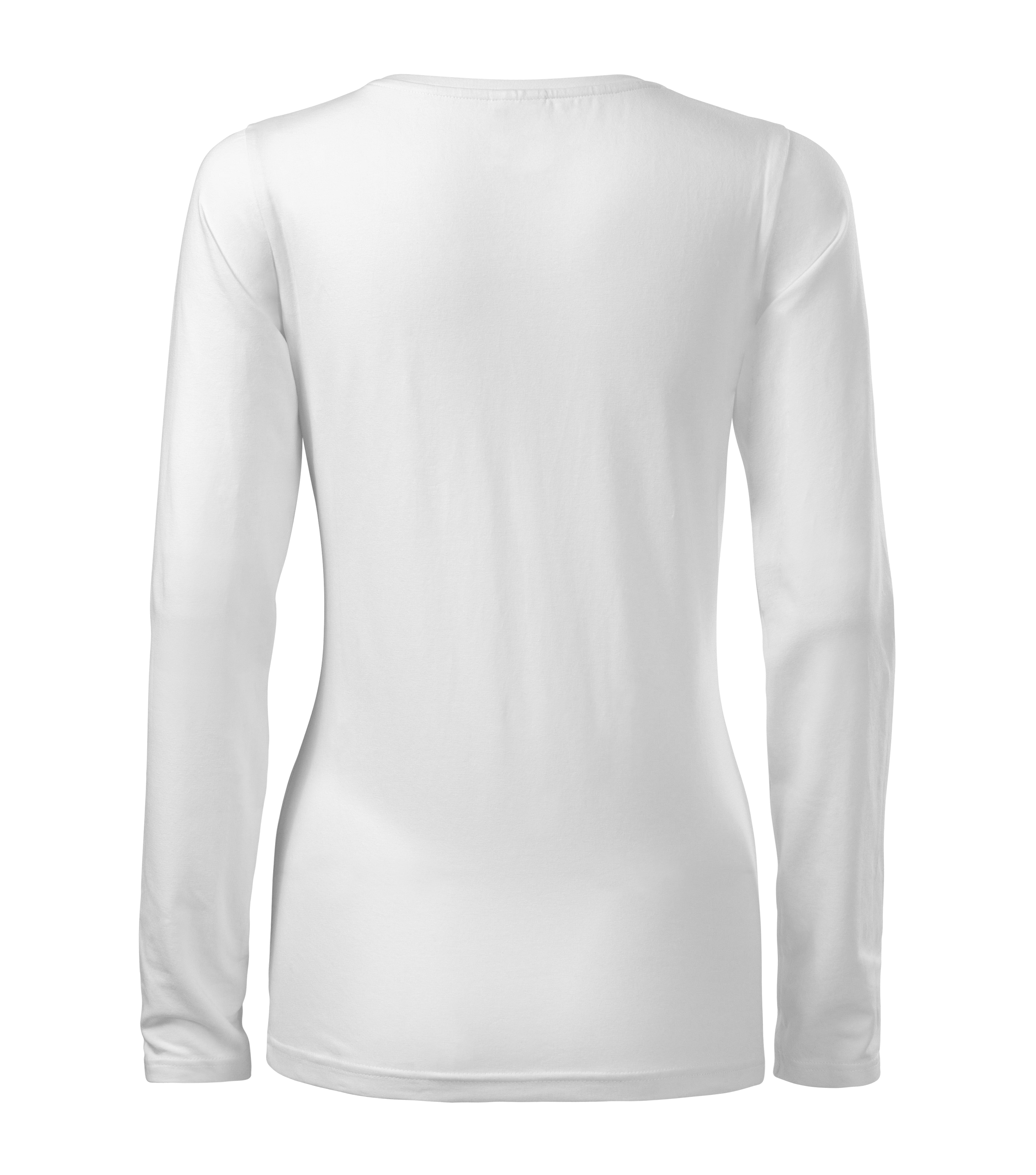 Dámske tričko White s dlhým rukávom Slim- Záhrada snov 